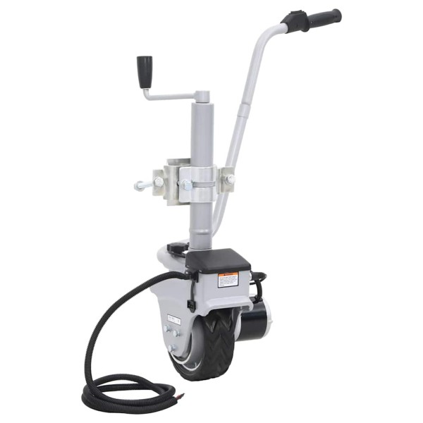 Support wheel with motor for trailer, aluminium, 12V, 350W