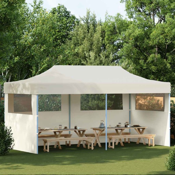 Folding tent 3 x 6 m, cream color