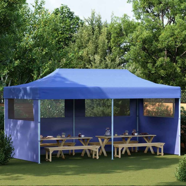 Folding tent 3 x 6 m, blue