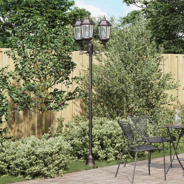 Garden Light Bronze 57 x 49 x 241 cm Aluminium and glass