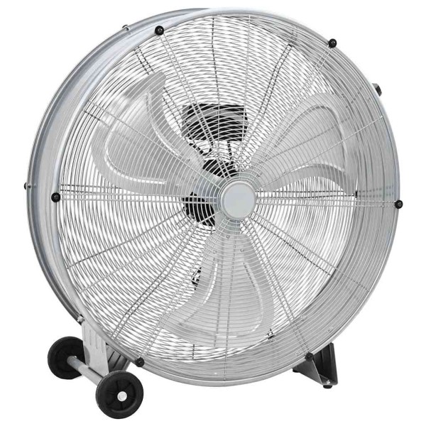 Drum fan Silver 79 x 37 x 82 cm Aluminium