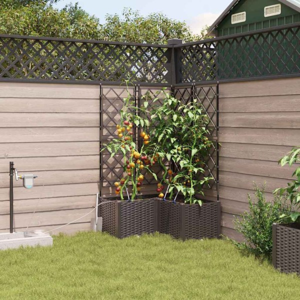Sodo vazonas 3 pcs Ruda Plienas