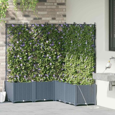 Garden pot 5 pcs Light Grey...