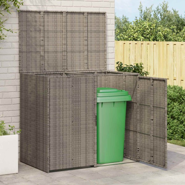 Trash box 2 pcs Grey 65 x 80 x 115 cm Polyethylene