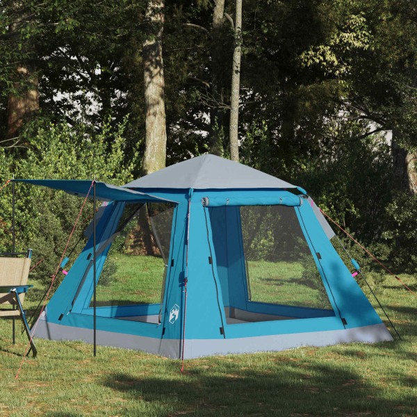 Fast release instant tent Blue Polyester
