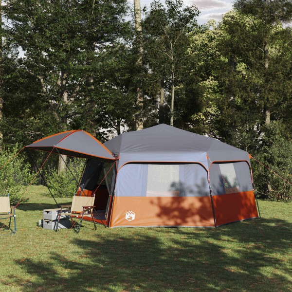 Fast release instant tent Gray and orange