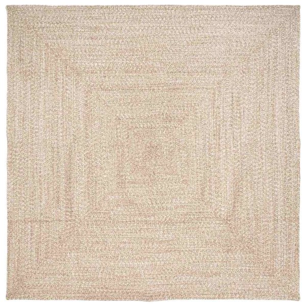 Carpets Natural and White 200 x 200 cm Jute