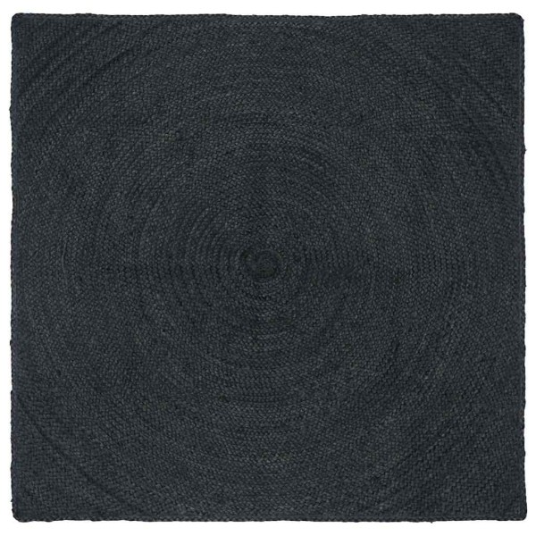 Carpet coating Dark grey 160 x 160 cm Jute