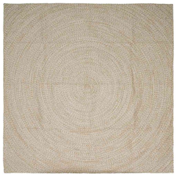 Carpets Natural and White 200 x 200 cm Jute