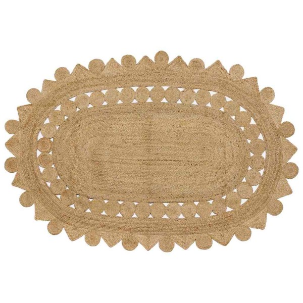 carpet Brown 205 x 305 cm Jute