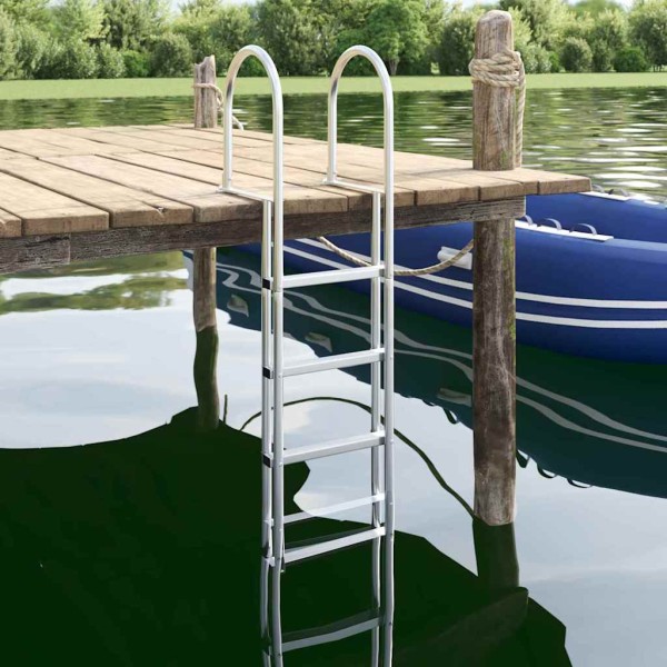5 stage marina ladder Silver 45 × 11,5 × 190 cm