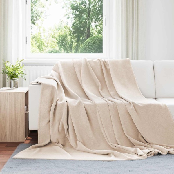 Throw blankets 6 pcs Sand 240 x 270 cm Flyse