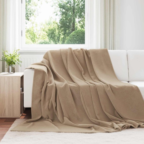 Throw the blanket 6 pcs Camel 220 x 240 cm Flyse