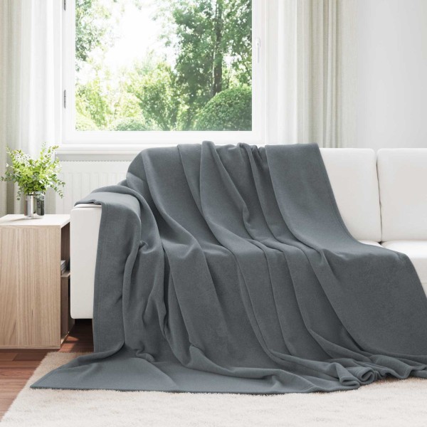 Throw blankets 6 pcs Dark gray 240 x 270 cm Flyse