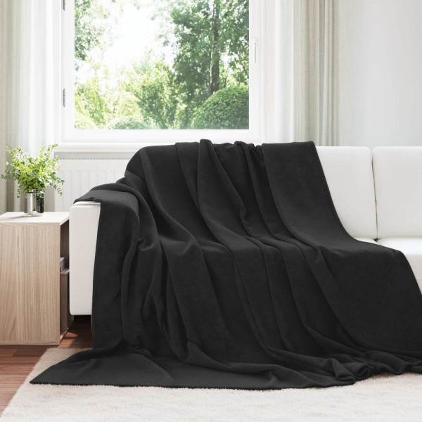 Throw blankets 6 pcs Black 220 x 240 cm Flyse