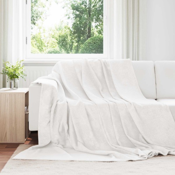 Throw blankets 6 pcs White 220 x 240 cm Flyse