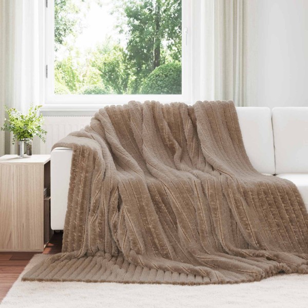 Throw blankets 6 pcs Camel 240 x 220 cm Flyse
