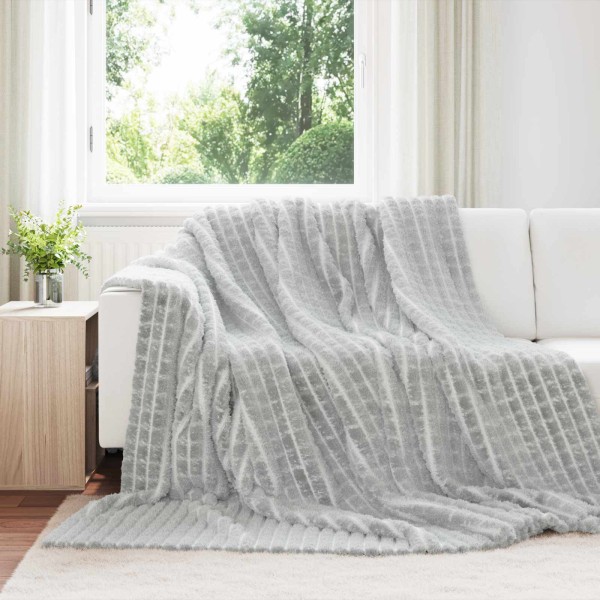 Throw blankets 6 pcs Gray 270 x 240 cm Flyse