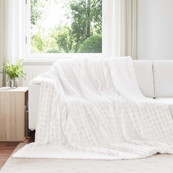Throw blankets 6 pcs White 240 x 220 cm Flyse