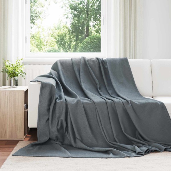 Throw blankets 6 pcs Dark gray 270 x 240 cm Flyse