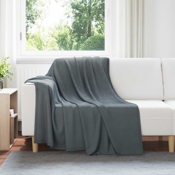 Throw blankets 24 pcs Dark grey 200 x 150 cm Flyse