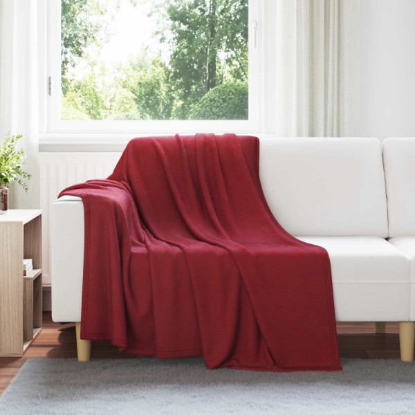 Throw blankets 24 pcs Bordeaux red 200 x 150 cm Flyse