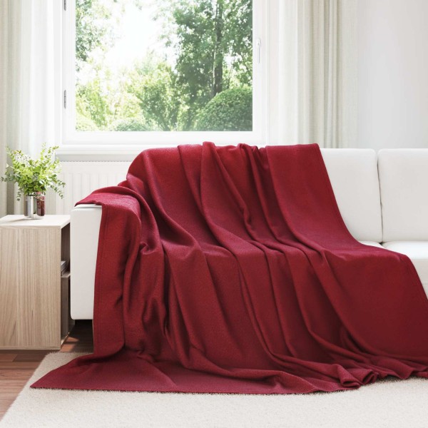 Throw blankets 24 pcs Bordeaux red 240 x 220 cm Flyse