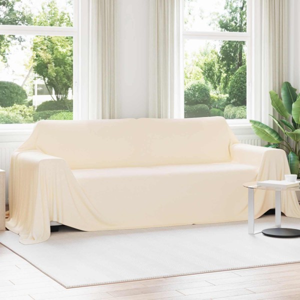 Throw blankets 6 pcs Creamy 350 x 270 cm Flyse