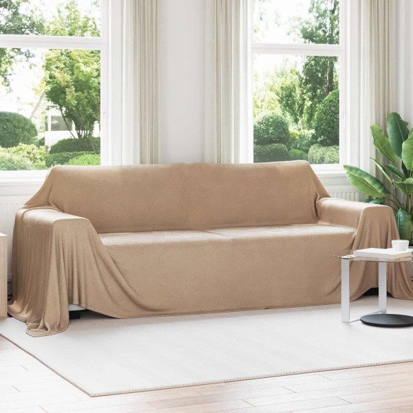 Throw blankets 6 pcs Camel 350 x 270 cm Flyse