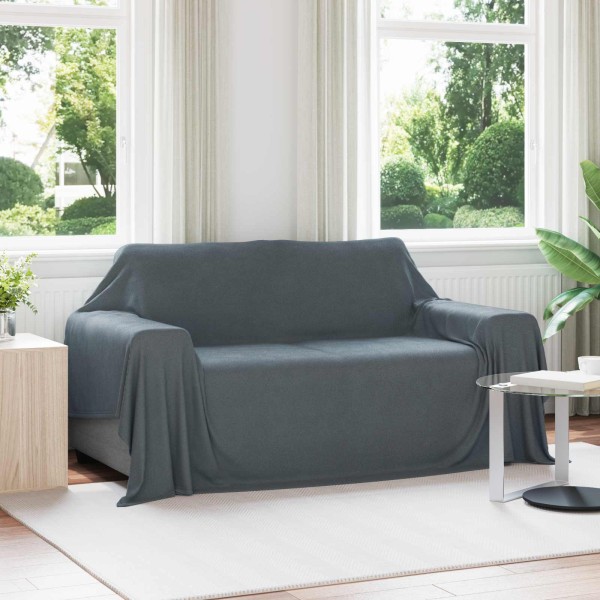Throw blankets 6 pcs Dark gray 280 x 210 cm Flyse