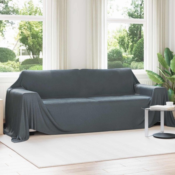 Throw blankets 6 pcs Dark gray 350 x 270 cm Flyse