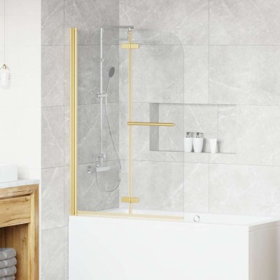 Shower cabinet curtain Gold...