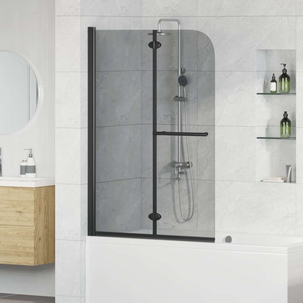 Shower cabinet curtain Black 120 x 140 cm