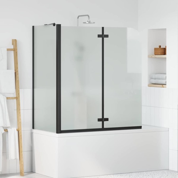 Shower cabinet curtain Black 120 x 68 x 130 cm