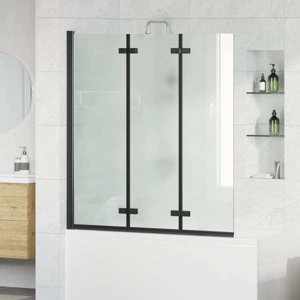 Shower cabinet curtain Black 130 x 138 cm