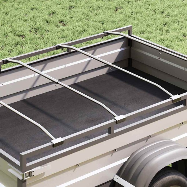 Tent holder for trailers 4 pcs Silver 130- 210 cm Aluminium
