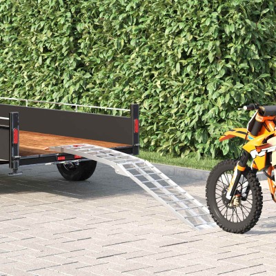 Motorcycle Ramp Silver 180...