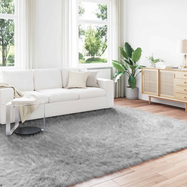 Artificial ruckle carpet Tafalla Pilka 240 x 340 cm