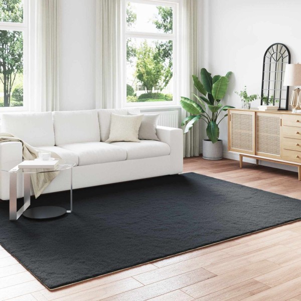 Artificial rabbit fur carpet Oite Black 240 x 340 cm