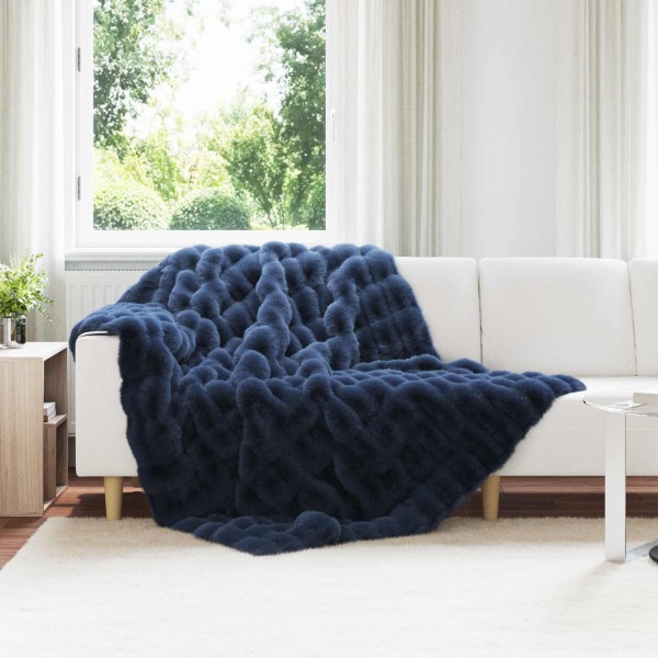 Artificial Zefiro Smoked Bedding 4 pcs Marine blue
