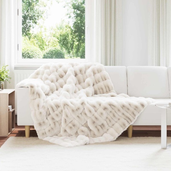 Artificial Zefiro Smoked Bedding 4 pcs White 150 x 220 cm