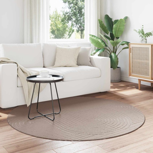 zoning carpet HUARTE Sand Ø 200 CM Polyester