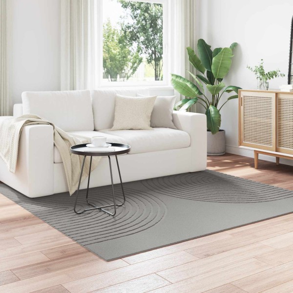 zoning carpet HUARTE Gray 200 x 200 cm Polyester