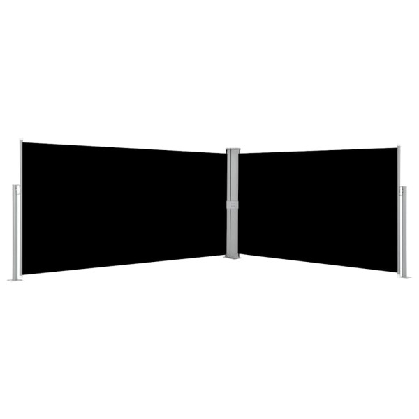 Retractable side bulkhead, black, 160x600cm