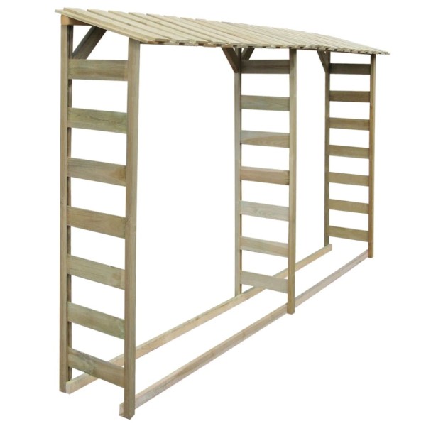 Two-piece firewood, 300x44x176 cm, impregnated pine wood