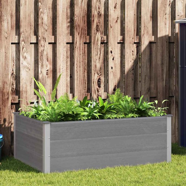Garden pots, gray, WPC, 150x100x54cm, high