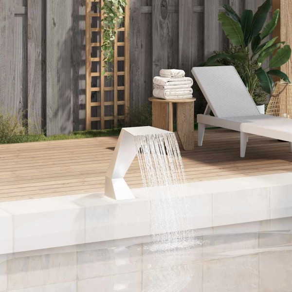 Basin fountain, stainless steel, 64x30x52cm, silver