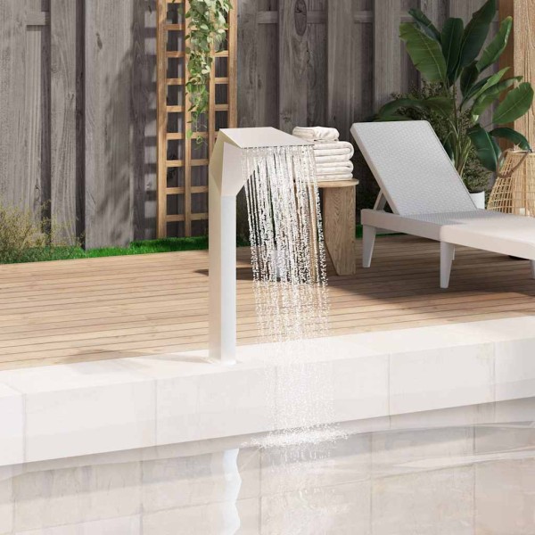 Basin fountain, stainless steel, 50x30x90cm, silver