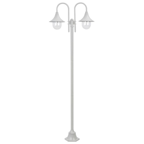 Garden Luminaire, E27, 220cm, Aluminium, 2 lights, white