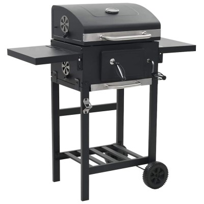 Wood carbon-fired barbecue...